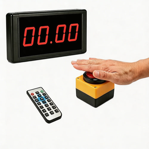 Adjustable Difficulty Challenge Timer with Remote Large Button Control Big Screen for Commercial Promotion Advertising Promotio